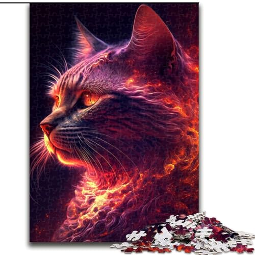 Puzzle für Erwachsene, 1000 leuchtende Kätzchen-Puzzles, anspruchsvolles Denkspiel, Familienaktivität, Heimdekoration, (Größe: 26x38cm) von MLADSOEHK