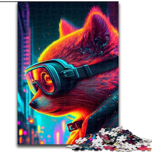 Puzzle für Erwachsene, 1000-teiliges Eichhörnchen-Puzzle, anspruchsvolles Denkspiel für Teenager, Spaß für den Familienspieleabend (Größe: 26x38cm) von MLADSOEHK