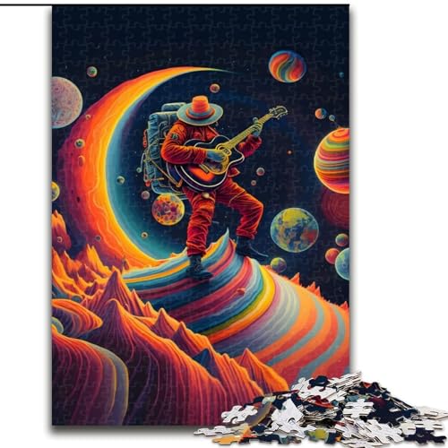 Puzzle für Erwachsene, 1000-teiliges Gitarristen-Puzzle, pädagogisches Denkspiel, künstlerische Heim- und Bürodekoration, ab 14 Jahren (Größe: 50x75cm) von MLADSOEHK