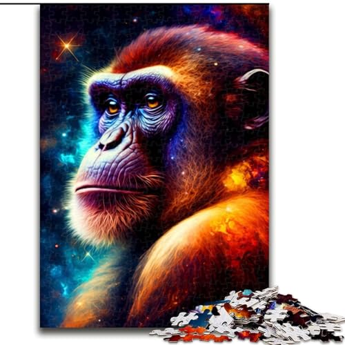 Puzzle für Erwachsene, 1000-teiliges Gorilla-Puzzle, pädagogisches Denkspiel, künstlerische Heim- und Bürodekoration, ab 14 Jahren (Größe: 26x38cm) von MLADSOEHK