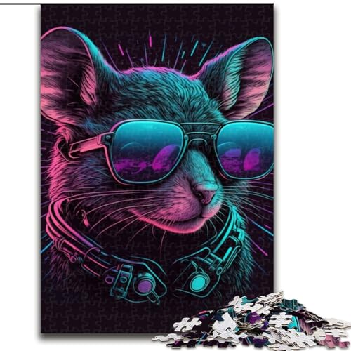 Puzzle für Erwachsene, 1000-teiliges Maus-Puzzle, pädagogisches Denkspiel, künstlerische Heim- und Bürodekoration, ab 14 Jahren (Größe: 26x38cm) von MLADSOEHK