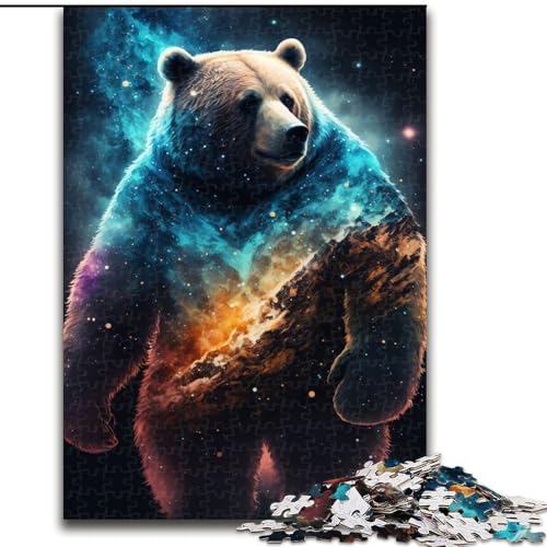 Puzzle für Erwachsene, 1000-teiliges Puzzle, Galaxiebär, Spielzeug, Lernspiele, Stressabbau, einzigartige Heimdekoration und Geschenke (Größe 50x75cm) von MLADSOEHK