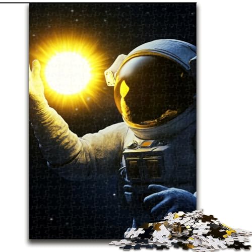 Puzzle für Erwachsene, 1000-teiliges Puzzle Astronauten im Weltraum, Spielzeug, Lernspiele, Stressabbau, einzigartige Heimdekoration und Geschenke (Größe 50x75cm) von MLADSOEHK