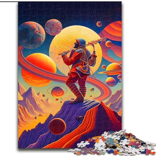 Puzzle für Erwachsene, 1000-teiliges Weltraum-Abstrakt-Puzzle, pädagogisches Denkspiel, künstlerische Heim- und Bürodekoration, ab 14 Jahren (Größe: 26x38cm) von MLADSOEHK