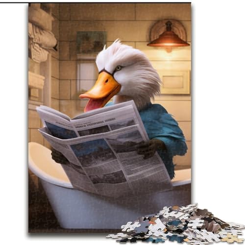 Puzzle für Erwachsene,1000 Stück,Ente liest Zeitung,aus Holz,Entspannung und Herausforderung,farbenfrohe Kunst zur Heimdekoration, Freunde,50x75cm,Geburtstagsparty für Männer Puzzle für Erwachsene,1000 Stück,Ente liest Zeitung,aus Holz,Entspannung und Herausforderung,farbenfrohe Kunst zur Heimdekoration, Freunde,50x75cm,Geburtstagsparty für Männer von MLADSOEHK