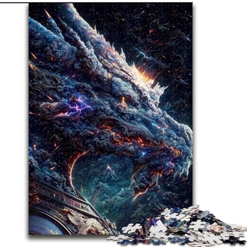 Puzzle für Erwachsene,1000 Teile,Der Blaue alte Weltraumdrache,für Kinder ab 14 Jahren Jedes Teil ist einzigartig – lustiges und herausforderndes Spiel für die ganze Familie Tolles Geschenk 50x75cm Puzzle für Erwachsene,1000 Teile,Der Blaue alte Weltraumdrache,für Kinder ab 14 Jahren Jedes Teil ist einzigartig – lustiges und herausforderndes Spiel für die ganze Familie Tolles Geschenk 50x75cm von MLADSOEHK