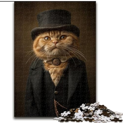 Puzzle für Erwachsene,1000 Teile,Katze aus Einer Adelsfamilie,für Kinder ab 14 Jahren,jedes Teil ist einzigartig – lustiges und herausforderndes Spiel für die ganze Familie,tolles Geschenk 26x38cm Puzzle für Erwachsene,1000 Teile,Katze aus Einer Adelsfamilie,für Kinder ab 14 Jahren,jedes Teil ist einzigartig – lustiges und herausforderndes Spiel für die ganze Familie,tolles Geschenk 26x38cm von MLADSOEHK