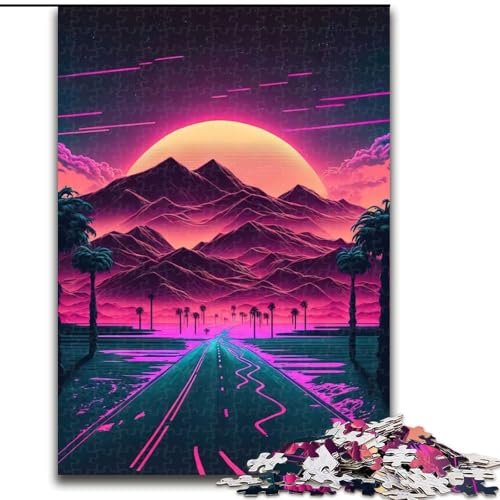 Puzzle für Erwachsene,1000 Teile,Neon Sunrise Mountains,für Kinder ab 14 Jahren Jedes Teil ist einzigartig – lustiges und herausforderndes Spiel für die ganze Familie Tolles Geschenk (Größe 26x38cm) Puzzle für Erwachsene,1000 Teile,Neon Sunrise Mountains,für Kinder ab 14 Jahren Jedes Teil ist einzigartig – lustiges und herausforderndes Spiel für die ganze Familie Tolles Geschenk (Größe 26x38cm) von MLADSOEHK