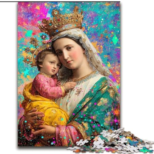 Puzzle für Erwachsene,1000 Teile,Porträt von Maria,der Mutter,für Kinder ab 14 Jahren Jedes Teil ist einzigartig – lustiges und herausforderndes Spiel für die ganze Familie Tolles Geschenk 26x38cm Puzzle für Erwachsene,1000 Teile,Porträt von Maria,der Mutter,für Kinder ab 14 Jahren Jedes Teil ist einzigartig – lustiges und herausforderndes Spiel für die ganze Familie Tolles Geschenk 26x38cm von MLADSOEHK