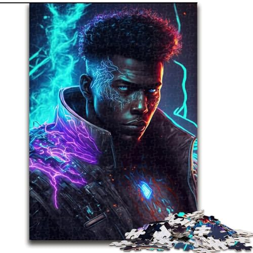 Puzzle für Erwachsene mit 1000 Teilen, schwierige Fantasy-Figur Aric, Stressabbau, schwierige Herausforderung, Wichtelgeschenke für Kinder ab 14 Jahren (Größe 26x38cm) von MLADSOEHK