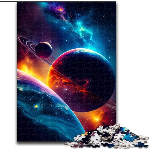Puzzle für Erwachsene mit 1000 Teilen, schwieriger Weltraum, Stressabbau, schwierige Herausforderung, Wichtelgeschenke für Kinder ab 14 Jahren (Größe 26x38cm) von MLADSOEHK