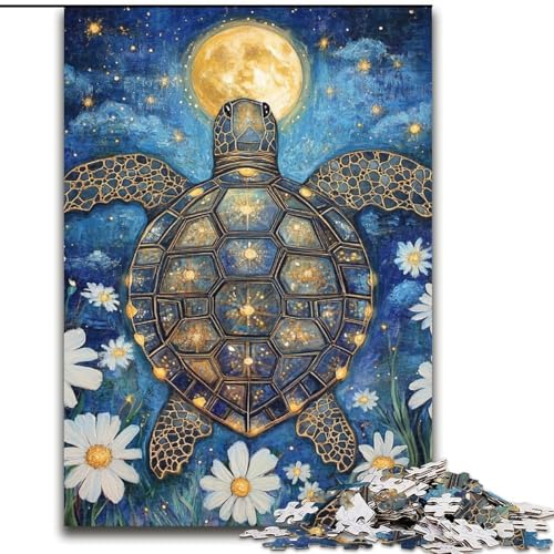 Puzzle für Erwachsene und Jugendliche, 1000 Teile, Magische Schildkröte, Lernspielzeug, ganze Familie (Größe 50x75cm) von MLADSOEHK