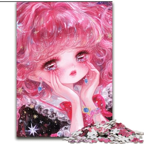 Puzzle für Teenager, 1000 Puzzles, Anime-Mädchen, Lernspielzeug, einzigartige Geburtstags- und Geschenkideen für Kinder ab 14 Jahren (Größe 26x38cm) von MLADSOEHK