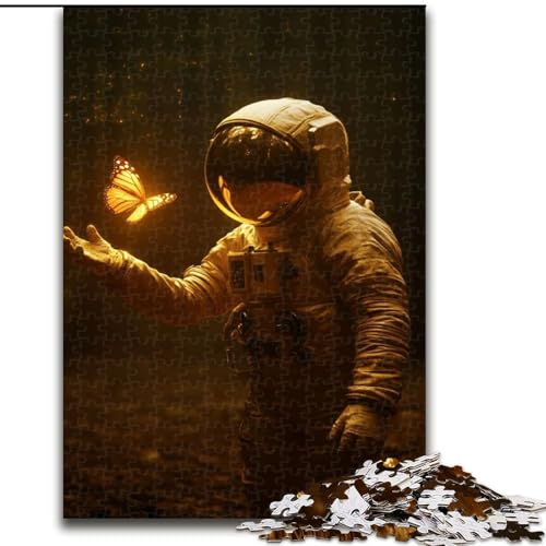 Puzzle für Teenager, 1000 Puzzles, Astronauten-Surfen, Spiele, Spielzeug, Geschenk, einzigartige Geburtstags- und Geschenkideen für Kinder ab 14 Jahren (Größe 50x75cm) von MLADSOEHK
