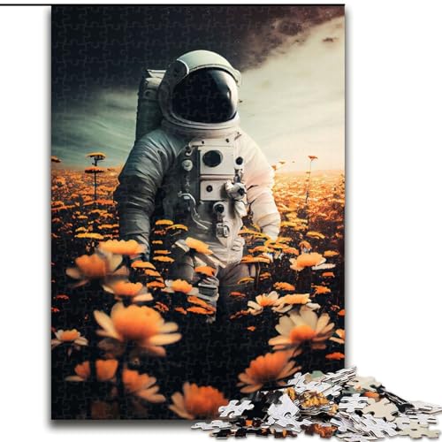 Puzzle für Teenager, 1000 Puzzles, Astronautenblume, Lernspielzeug, einzigartige Geburtstags- und Geschenkideen für Kinder ab 14 Jahren (Größe 26x38cm) von MLADSOEHK