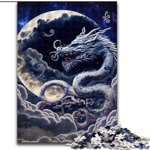 Puzzle für Teenager, 1000 Puzzles, Drache, Spiele, Spielzeug, Geschenk, einzigartige Geburtstags- und Geschenkideen für Kinder ab 14 Jahren (Größe 50x75cm) von MLADSOEHK