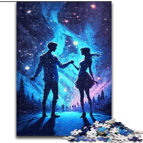 Puzzle für Teenager, 1000 Puzzles, Galaxie-Tanz, Spiele, Spielzeug, Geschenk, einzigartige Geburtstags- und Geschenkideen für Kinder ab 14 Jahren (Größe 26x38cm) von MLADSOEHK