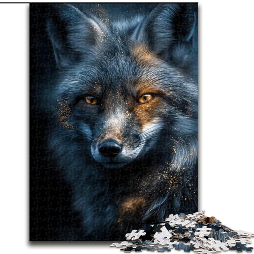 Puzzle für Teenager, 1000 Puzzles, Grauer Wolf, Lernspielzeug, einzigartige Geburtstags- und Geschenkideen für Kinder ab 14 Jahren (Größe 26x38cm) von MLADSOEHK