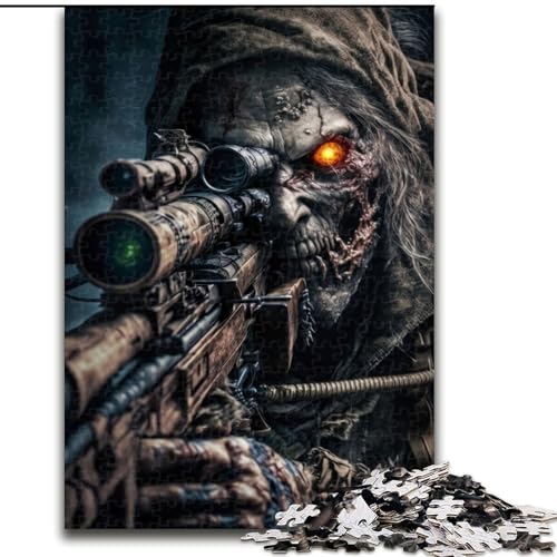 Puzzle für Teenager, 1000 Puzzles, Tote Armee, Zombie-Soldat, Spiele, Spielzeug, Geschenk, einzigartige Geburtstags- und Geschenkideen für Kinder ab 14 Jahren (Größe 26x38cm) von MLADSOEHK
