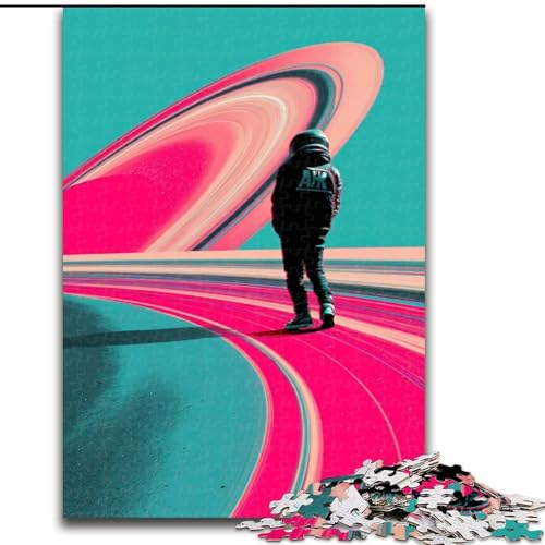Puzzle für Teenager, 1000 Puzzles, die auf dem Saturnring Stehen, Spiele, Spielzeug, Geschenk, einzigartige Geburtstags- und Geschenkideen für Kinder ab 14 Jahren (Größe 50x75cm) von MLADSOEHK