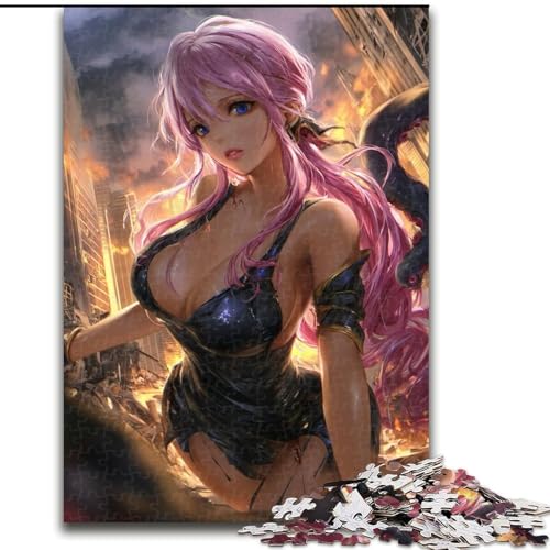 Puzzle für Teenager, 1000 Teile, Anime-Mädchen, Familienunterhaltungsspielzeug, ganze Familie, ab 14 Jahren (Größe 26x38cm) von MLADSOEHK