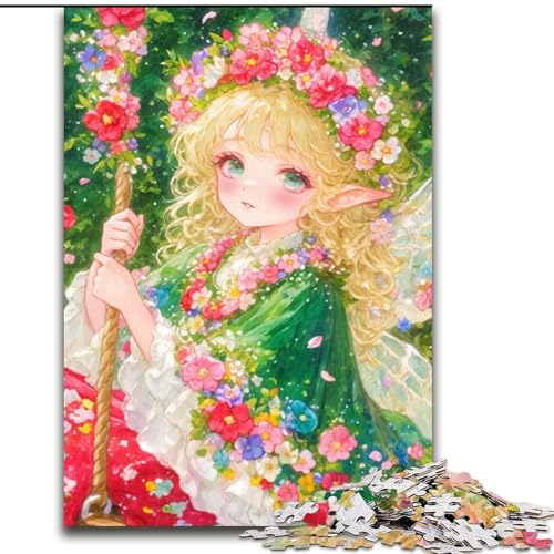 Puzzle für Teenager, 1000 Teile, Anime-Mädchen, Familienunterhaltungsspielzeug, ganze Familie, ab 14 Jahren (Größe 50x75cm) von MLADSOEHK