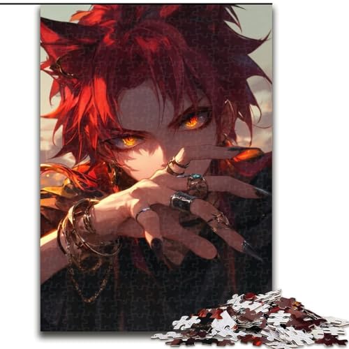Puzzle für Teenager, 1000 Teile, Anime Wolf Man, Familienunterhaltungsspielzeug, ganze Familie, ab 14 Jahren (Größe 50x75cm) von MLADSOEHK