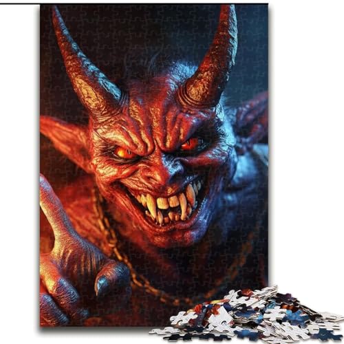 Puzzle für Teenager, 1000 Teile, Dämonendrache, Familienunterhaltungsspielzeug, ganze Familie, ab 14 Jahren (Größe 26x38cm) von MLADSOEHK