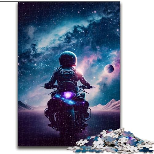 Puzzle für Teenager, 1000 Teile, Motorrad-Galaxy-Fahrer, Familienunterhaltungsspielzeug, ganze Familie, ab 14 Jahren (Größe 50x75cm) von MLADSOEHK