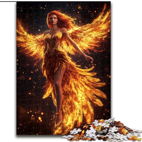 Puzzle für Teenager, 1000 Teile, Mysteriöses Phönix-Mädchen, Spielzeug, Lernspiele, Stressabbau, Eltern-Kind-Interaktion (Größe 50x75cm) von MLADSOEHK