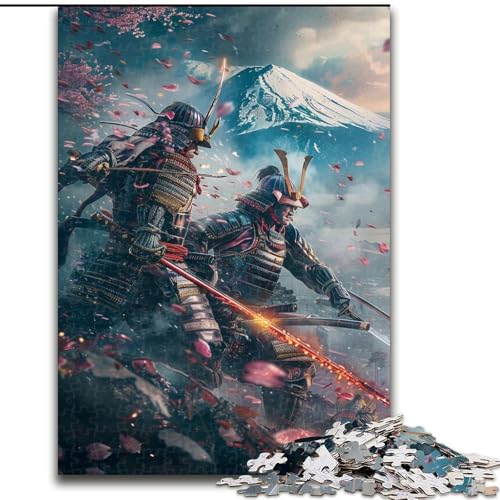 Puzzle für Teenager, 1000 Teile, Ninja am Fuße des Fuji, Familienunterhaltungsspielzeug, ganze Familie, ab 14 Jahren (Größe 26x38cm) von MLADSOEHK