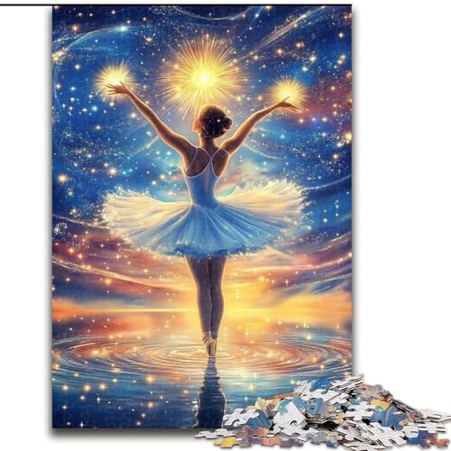 Puzzle für Teenager, 1000 Teile, Pariser Mädchen, Familienunterhaltungsspielzeug, ganze Familie, ab 14 Jahren (Größe 50x75cm) von MLADSOEHK