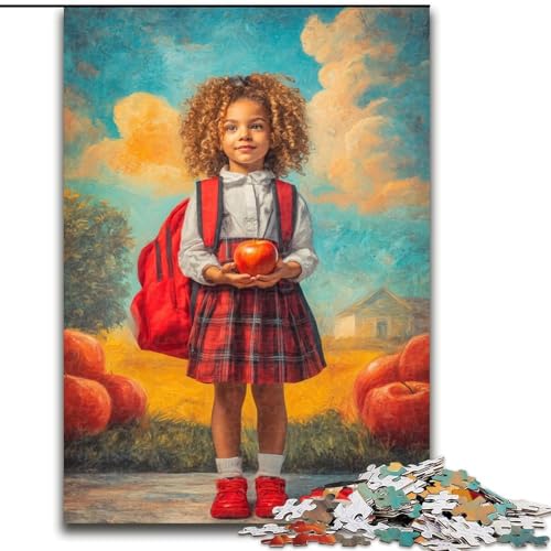 Puzzle für Teenager, 1000 Teile, Retro-Mädchen, Spielzeug, Lernspiele, Stressabbau, Eltern-Kind-Interaktion (Größe 26x38cm) von MLADSOEHK
