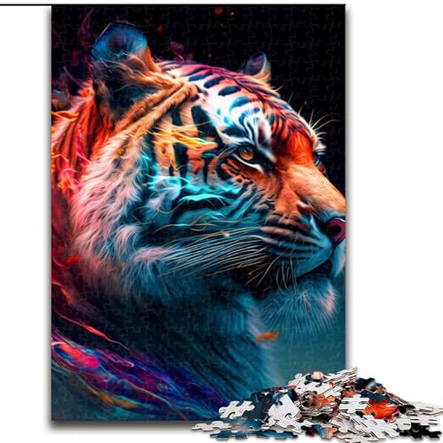 Puzzle für Teenager, 1000 Teile, Tiger, Spielzeug, Lernspiele, Stressabbau, Eltern-Kind-Interaktion (Größe 26x38cm) von MLADSOEHK