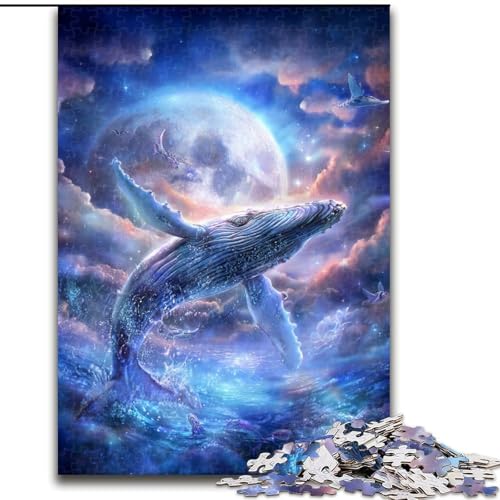Puzzle für Teenager, 1000 Teile, Weltraumwal, Spielzeug, Lernspiele, Stressabbau, Eltern-Kind-Interaktion (Größe 50x75cm) von MLADSOEHK