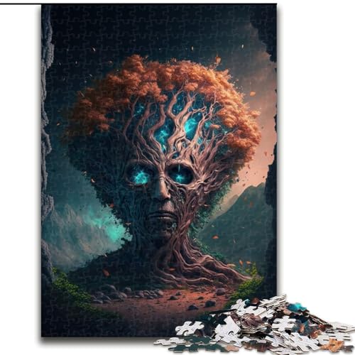 Puzzle für Teenager, 1000 Teile, magischer Baum, Familienunterhaltungsspielzeug, ganze Familie, ab 14 Jahren (Größe 50x75cm) von MLADSOEHK