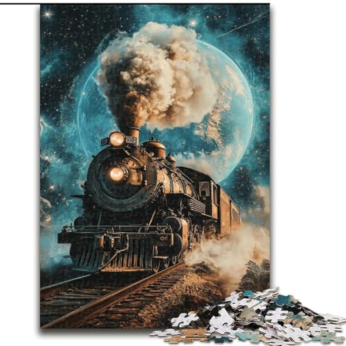 Puzzle für Teenager, 1000-teiliges Puzzle, Galaxiezug, Spielzeug, Lernspiele, Stressabbau, Eltern-Kind-Interaktion (Größe 50x75cm) von MLADSOEHK