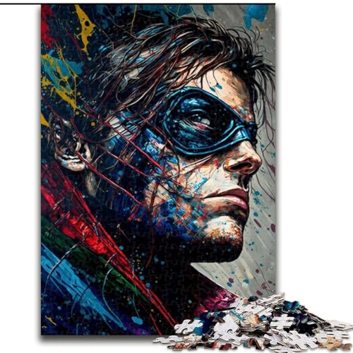 Puzzle für Teenager, 1000-teiliges Puzzle Porträt eines Helden, Spielzeug, Lernspiele, Stressabbau, Eltern-Kind-Interaktion (Größe 50x75cm) von MLADSOEHK