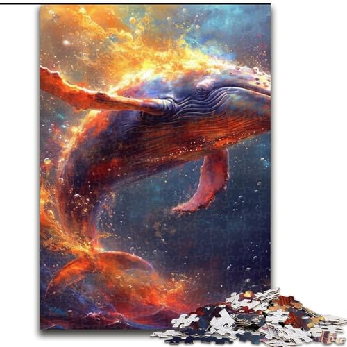 Puzzle für Teenager, 1000-teiliges Puzzle Wale auf dem Meeresboden, Spiele, Spielzeug, Geschenk, einzigartige Geburtstags- und Geschenkideen für Kinder ab 14 Jahren (Größe 26x38cm) von MLADSOEHK