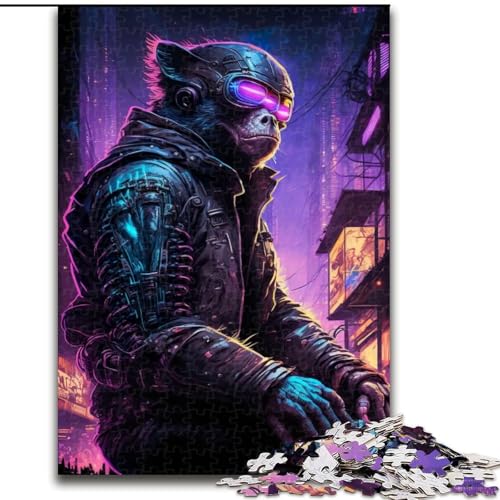 Puzzle mit 1000 Teilen für Erwachsene, AFFE-Mensch-Puzzle, anspruchsvolles Denkspiel, Familienaktivität, Heimdekoration, (Größe: 50x75cm) von MLADSOEHK