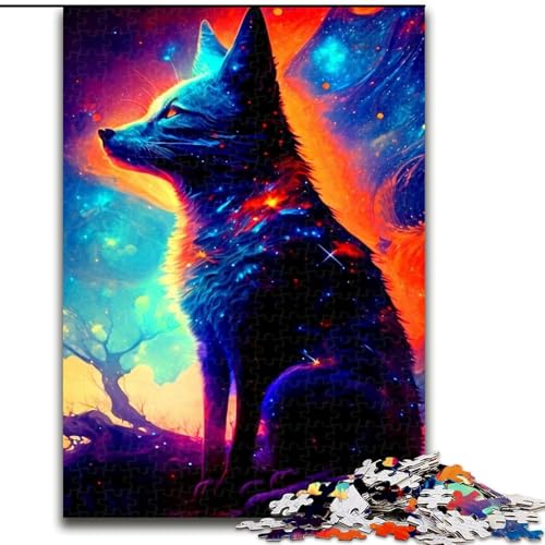 Puzzle mit 1000 Teilen für Erwachsene, Fuchs-Puzzle, anspruchsvolles Denkspiel, Familienaktivität, Heimdekoration, (Größe: 26x38cm) von MLADSOEHK