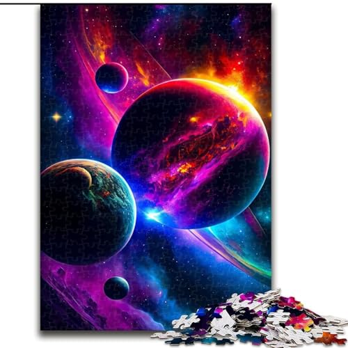 Puzzle mit 1000 Teilen für Erwachsene, Galaxie-Puzzle, anspruchsvolles Denkspiel, Familienaktivität, Heimdekoration, (Größe: 26x38cm) von MLADSOEHK