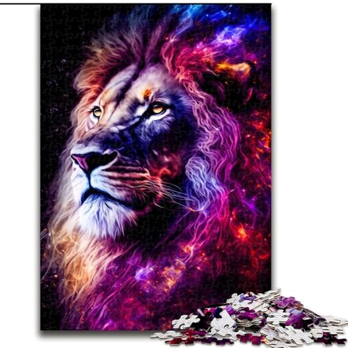 Puzzle mit 1000 Teilen für Erwachsene, Löwen-Puzzle, anspruchsvolles Denkspiel, Familienaktivität, Heimdekoration, (Größe: 26x38cm) von MLADSOEHK