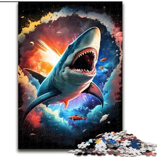 Puzzle mit 1000 Teilen für Erwachsene, Shark Myth Jigsaw, Denkspiel für Teenager, Familienspieleabend (Größe: 26x38cm) von MLADSOEHK