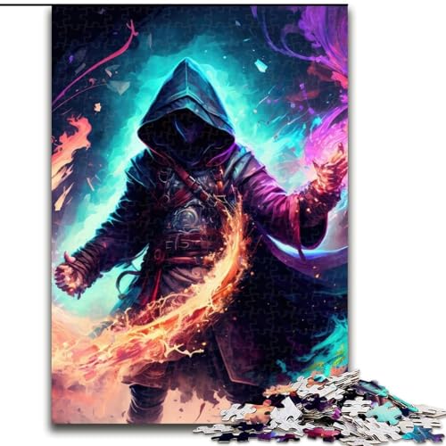 Puzzle mit 1000 Teilen für Erwachsene, Zauberer, Hexenmeister, Magier, Denkspiel für Teenager, Spieleabend mit der Familie (Größe: 50x75cm) von MLADSOEHK