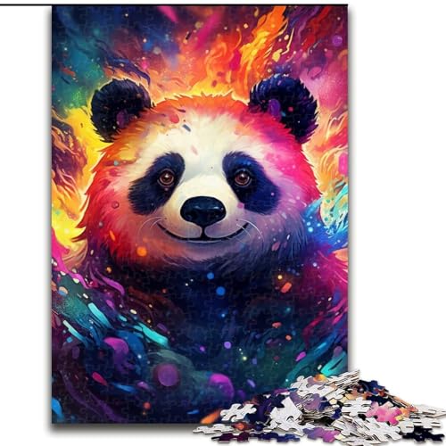 Puzzle mit 1000 Teilen für Erwachsene, farbenfroher Kunstpanda aus Holz, EIN tolles Geschenk für Familienspaß, 50x75cm, Denksportaufgabe, Spiel für Erwachsene, interaktive Familienaktivität Puzzle mit 1000 Teilen für Erwachsene, farbenfroher Kunstpanda aus Holz, EIN tolles Geschenk für Familienspaß, 50x75cm, Denksportaufgabe, Spiel für Erwachsene, interaktive Familienaktivität von MLADSOEHK