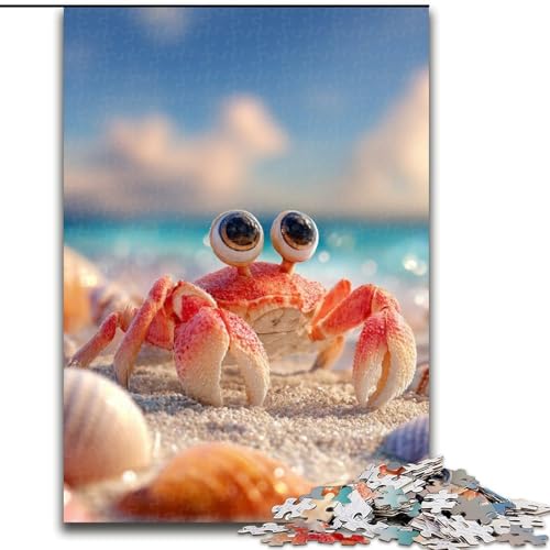 Puzzle mit 1000 Teilen für Teenager, Babykrabbe, für Kinder ab 14 Jahren, jedes Teil ist einzigartig – lustiges und herausforderndes Spiel für die ganze Familie, tolles Geschenk (Größe 50x75cm) von MLADSOEHK