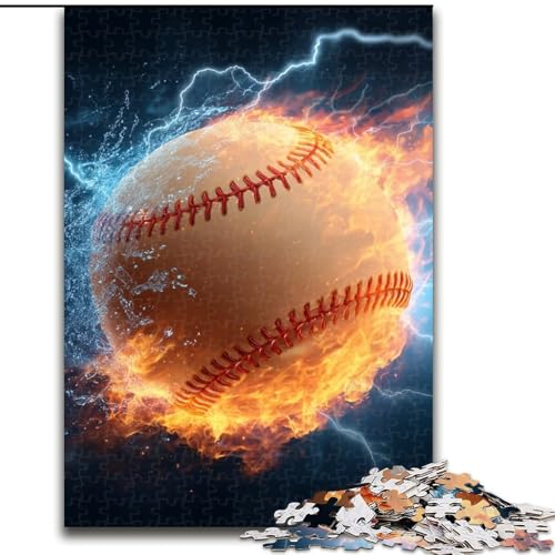 Puzzle mit 1000 Teilen für Teenager, Baseball, Sport, Spiele, Spielzeug, Geschenk, einzigartige Geburtstags- und Geschenkideen für Kinder ab 14 Jahren (Größe 26x38cm) von MLADSOEHK