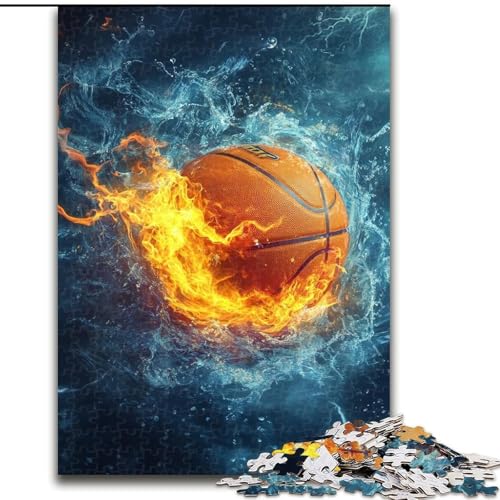 Puzzle mit 1000 Teilen für Teenager, Basketballsport, für Kinder ab 14 Jahren Jedes Teil ist einzigartig – lustiges und herausforderndes Spiel für die ganze Familie Tolles Geschenk (Größe 26x38cm) von MLADSOEHK