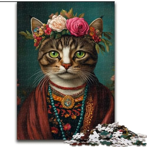 Puzzle mit 1000 Teilen für Teenager, Geschenke, Katzenblumen, helfen dem Gehirn, süchtig machendes Spielzeug zu trainieren, um Geduld zu fördern und das Gedächtnis zu verbessern (Größe 26x38cm) von MLADSOEHK